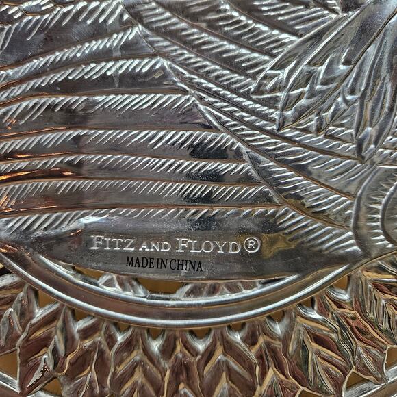 Fitz & Floyd Pewter Tone Duck Trivet Metal Trivet Plate Wall Hanging 8” Art - Picture 3 of 6
